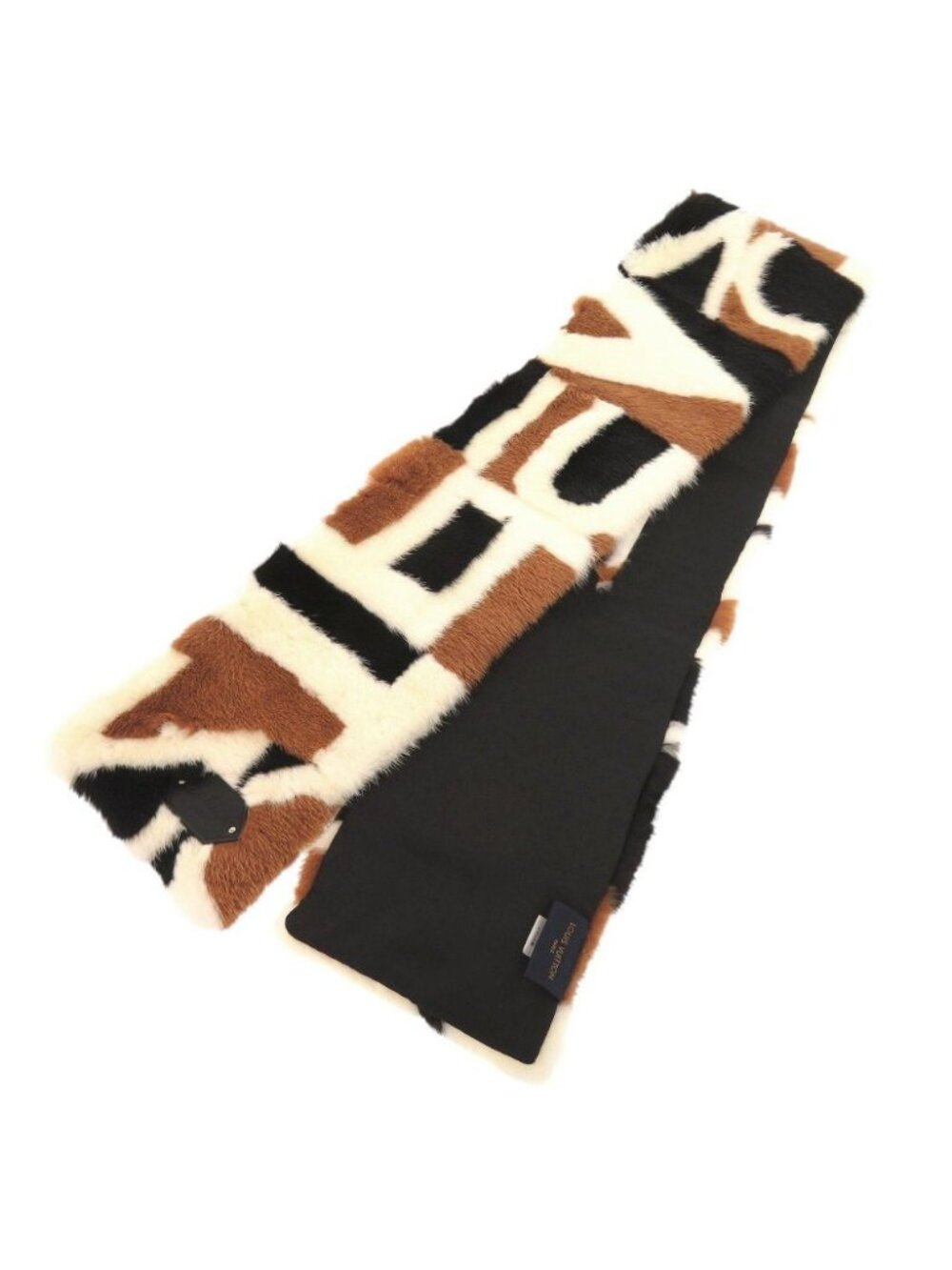 Louis Vuitton Echarpe Vison LV Intarsia Mink Multicolor Scarf
